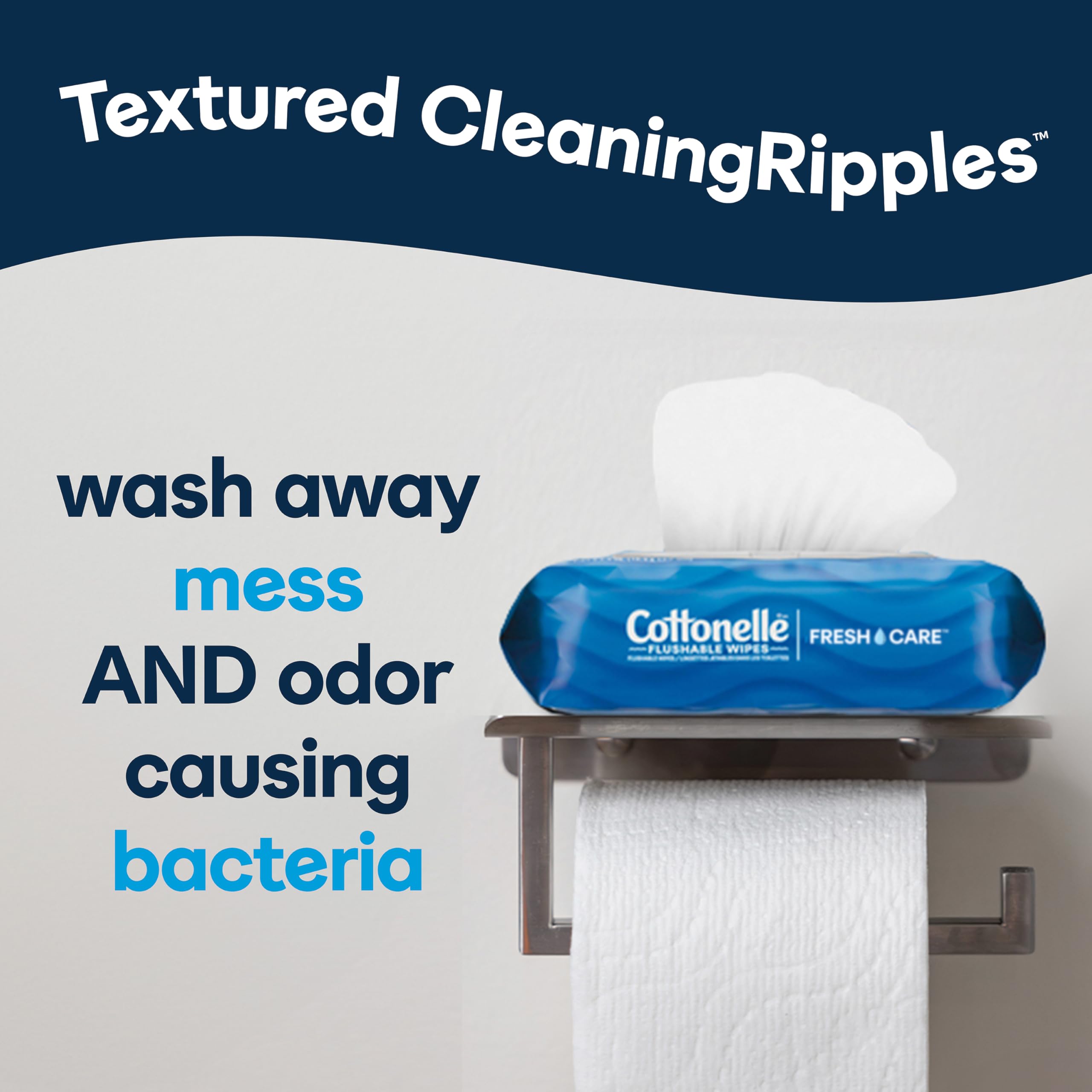 Cottonelle etiqueta de ingredientes mostrando fórmula sin alcohol ni parabenos
