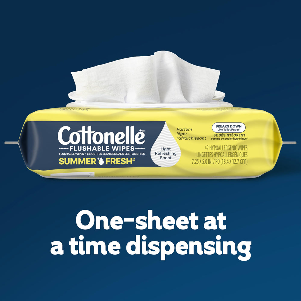 Cottonelle etiqueta con ingredientes resaltando agua purificada y fórmula sin alcohol