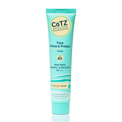 CoTZ envase frontal mostrando protector mineral y tono tintado para piel unificada