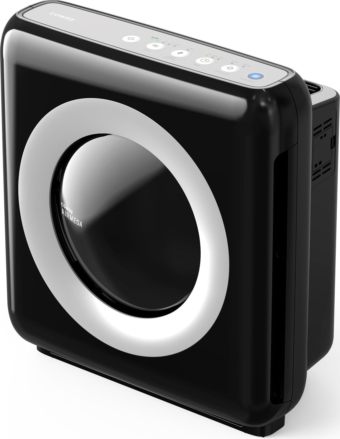 Coway purificador AP-1512HH vista frontal con diseño compacto y limpieza efectiva