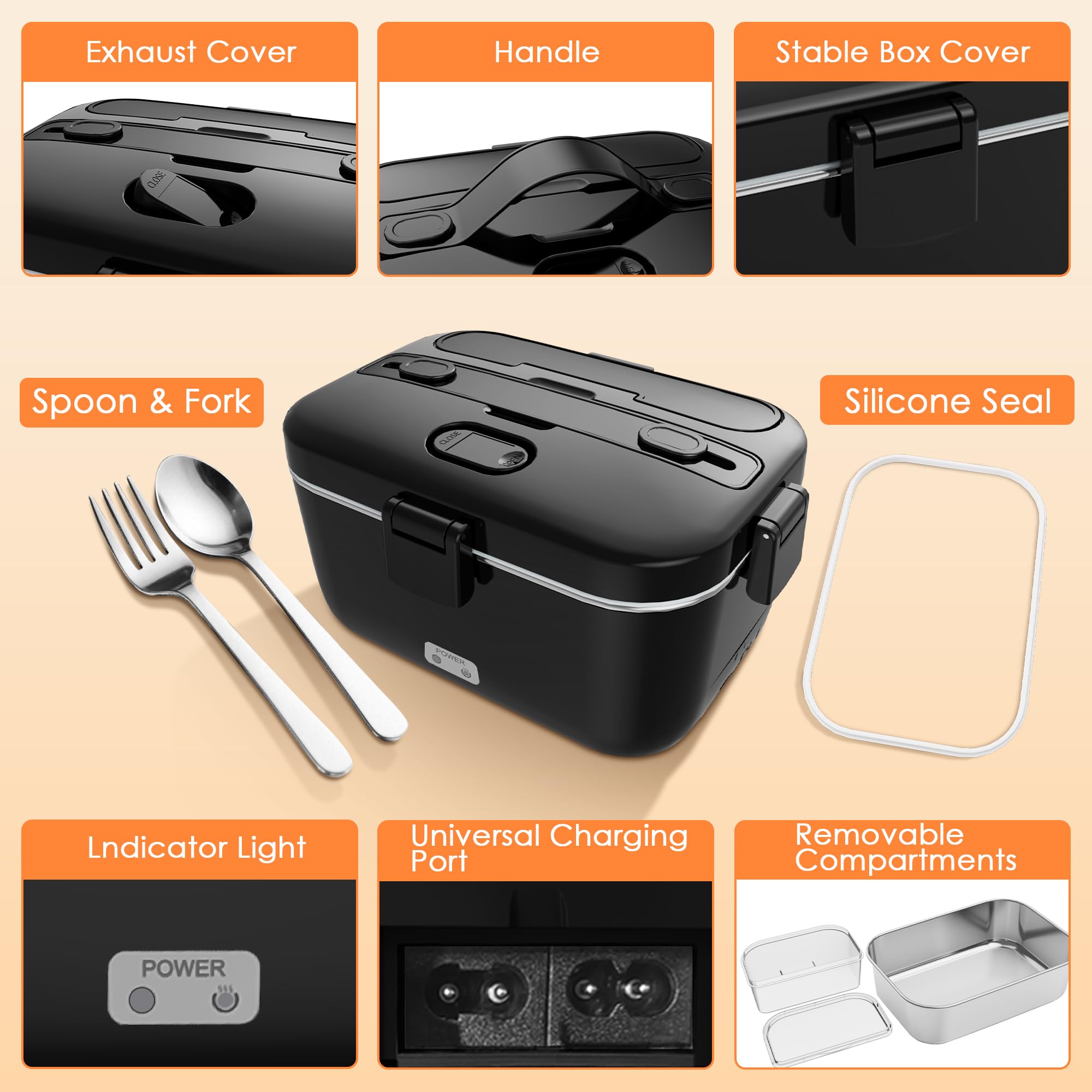COZYEXPERT bolsa aislante incluida para mantener la comida caliente al transportar