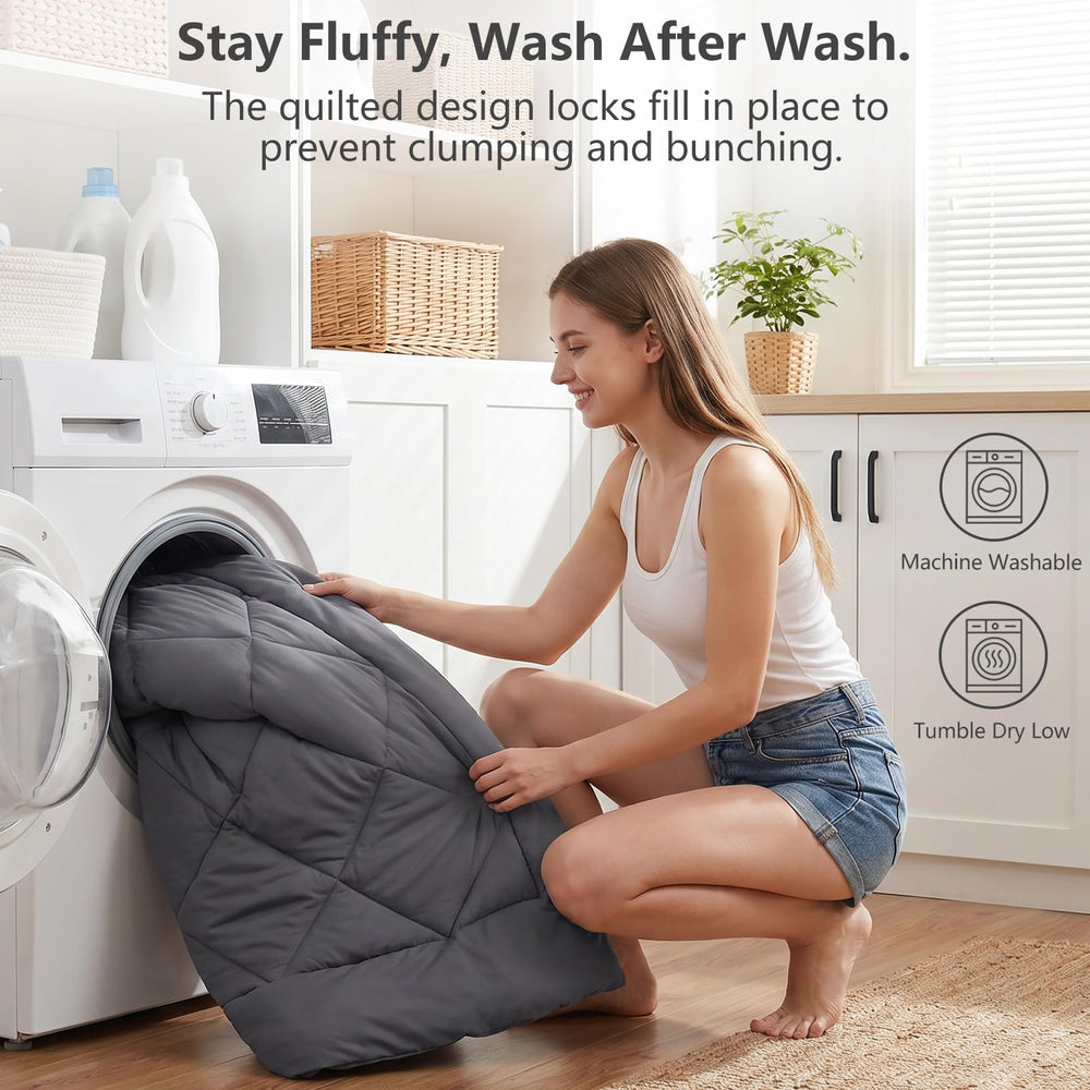 CozyLux edredón comprimido al vacío listo para recuperar su volumen
