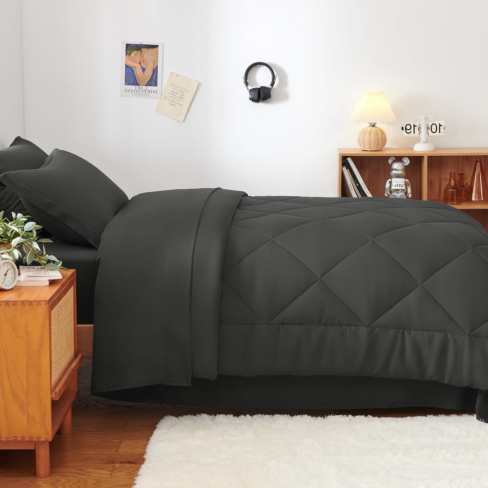 CozyLux comparación de tamaño en colchón Twin XL mostrando medidas reales