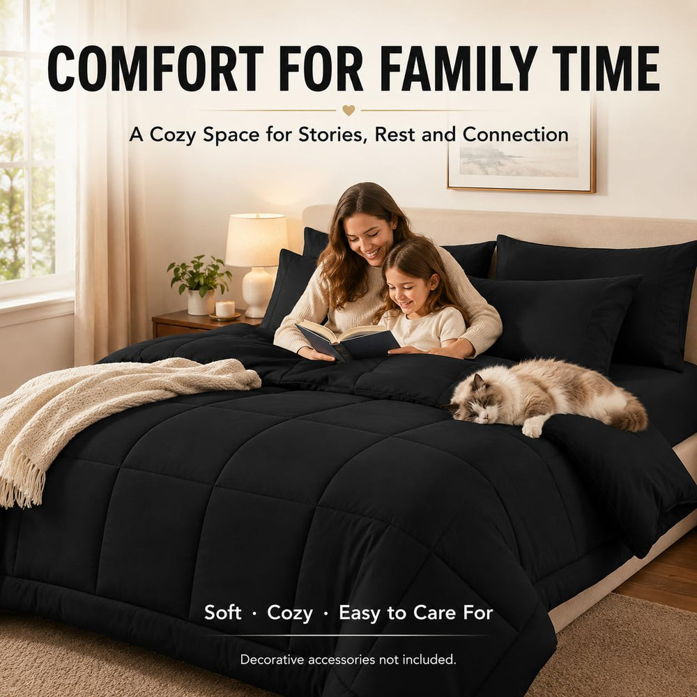 CozyLux comparación de escala sobre colchón full para referencia de tamaño
