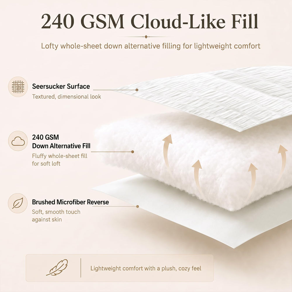 CozyLux funda de microfibra cepillada, superficie suave y transpirable