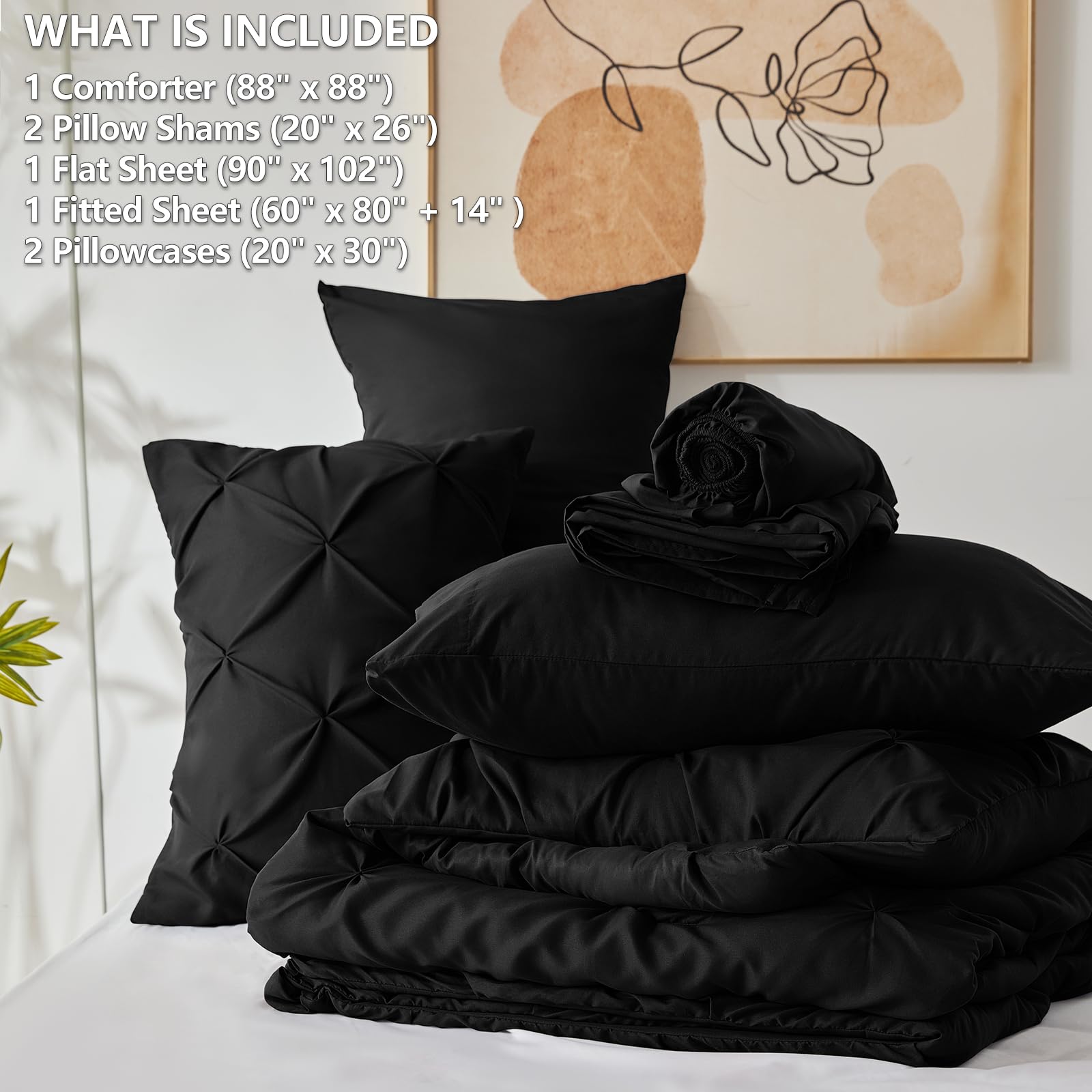 CozyLux fundas y shams alineados mostrando juego completo y acabado pulido