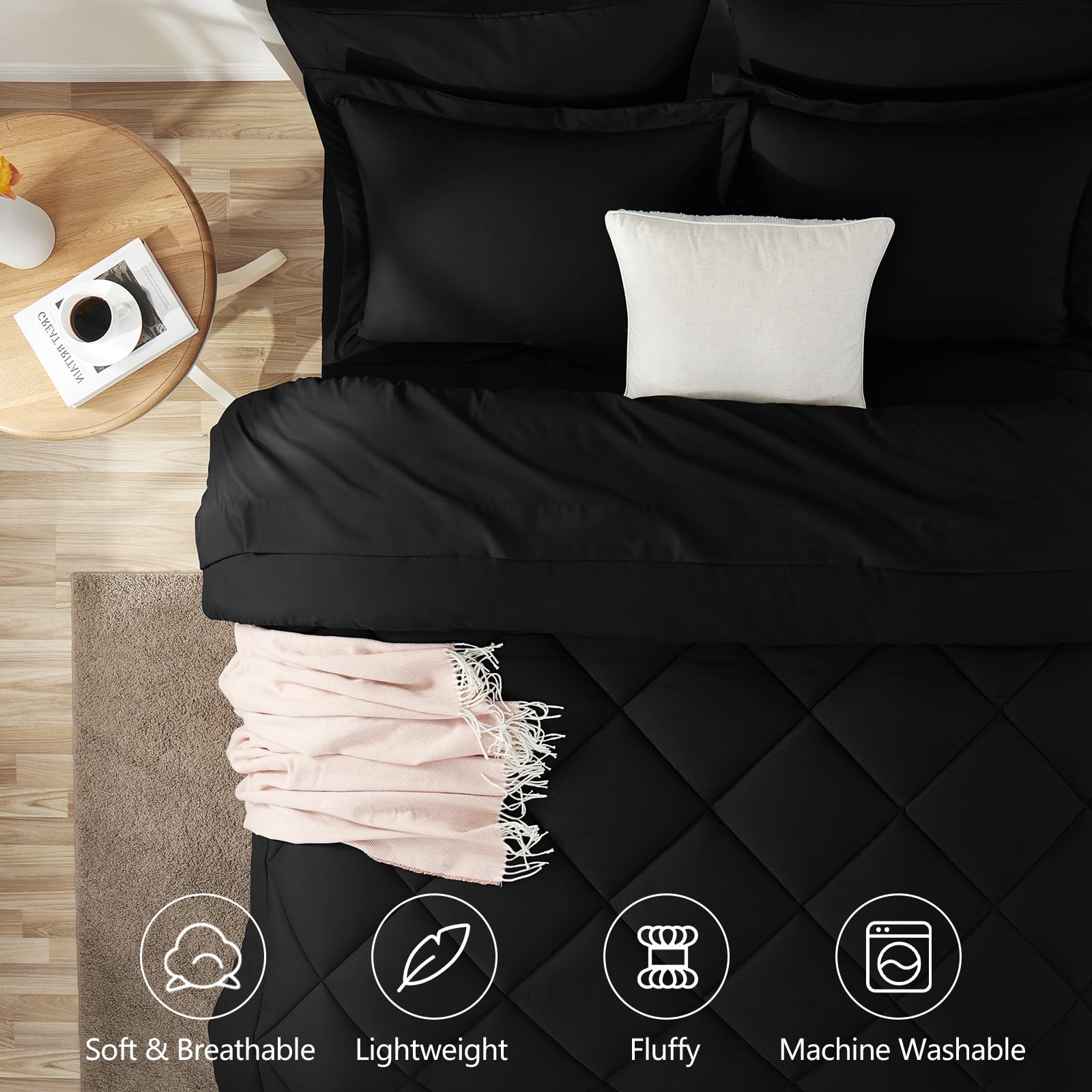CozyLux detalle de microfibra mostrando suavidad y confort diario