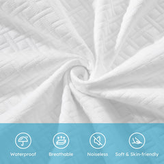 Cozymaker textura de fibra superior visible, comodidad y transpirabilidad