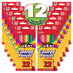 Cra-Z-Art frontal del paquete mostrando 12 cajas listo para uso escolar