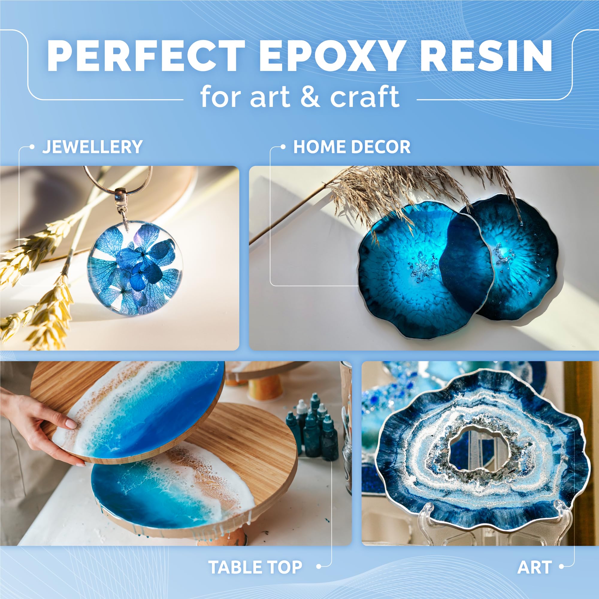 Craft Resin en vertido sobre madera para un recubrimiento sin burbujas