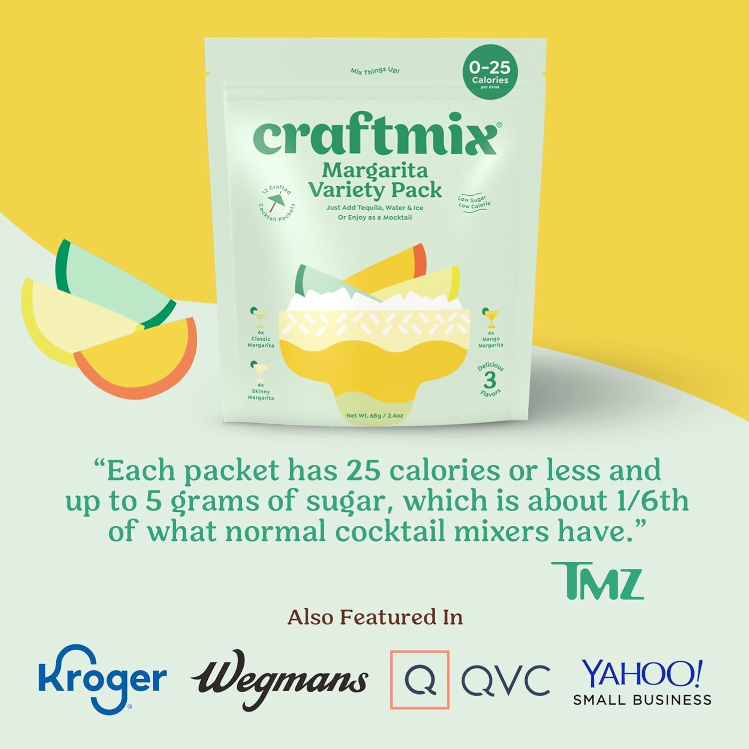 Craftmix mocktail con agua con gas, refrescante sin alcohol