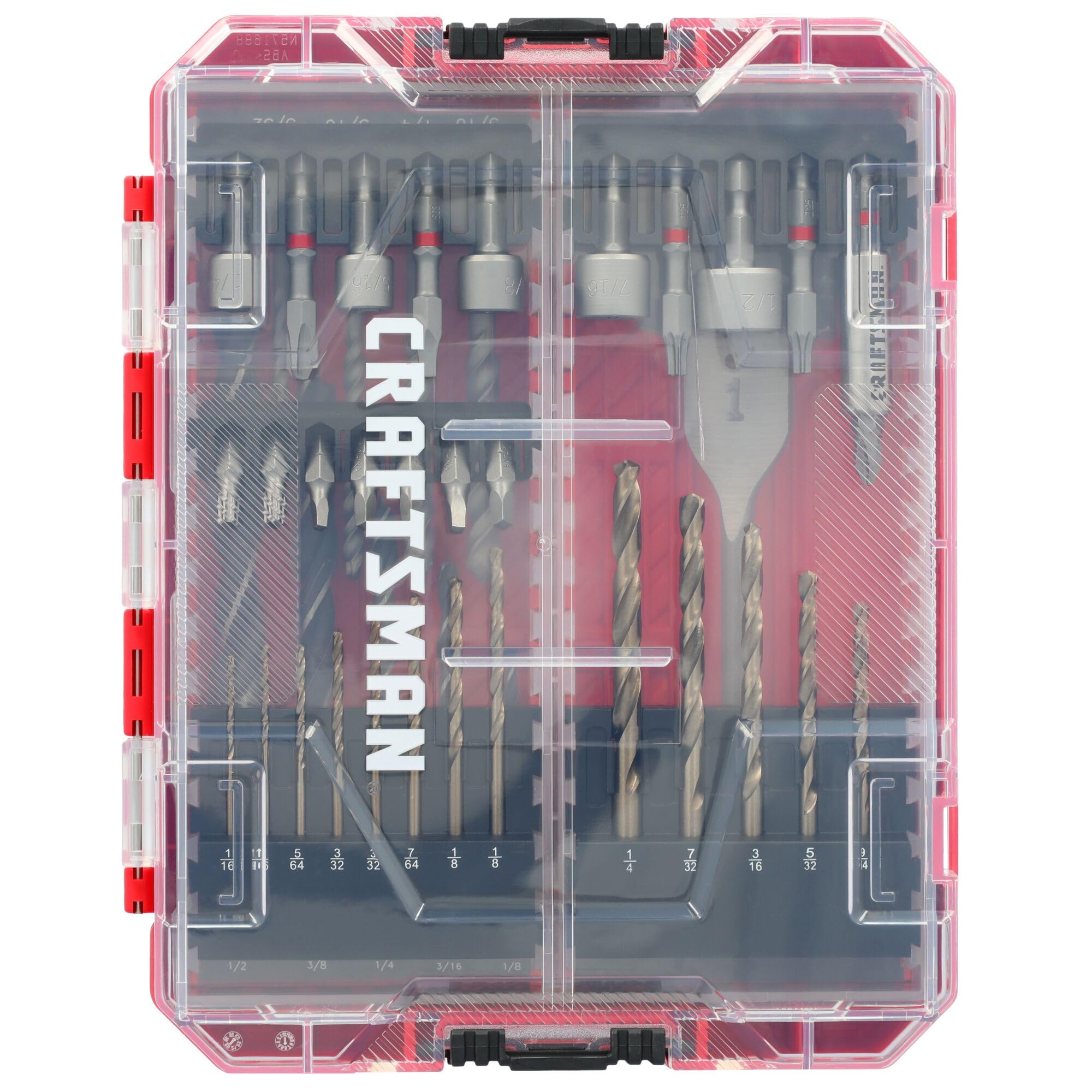 CRAFTSMAN caja frontal del set que muestra organización y portabilidad