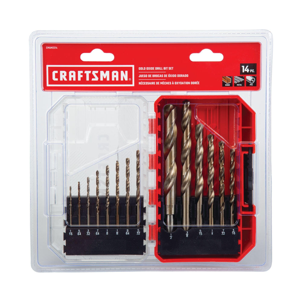 CRAFTSMAN brocas junto a regla para referencia de tamaños
