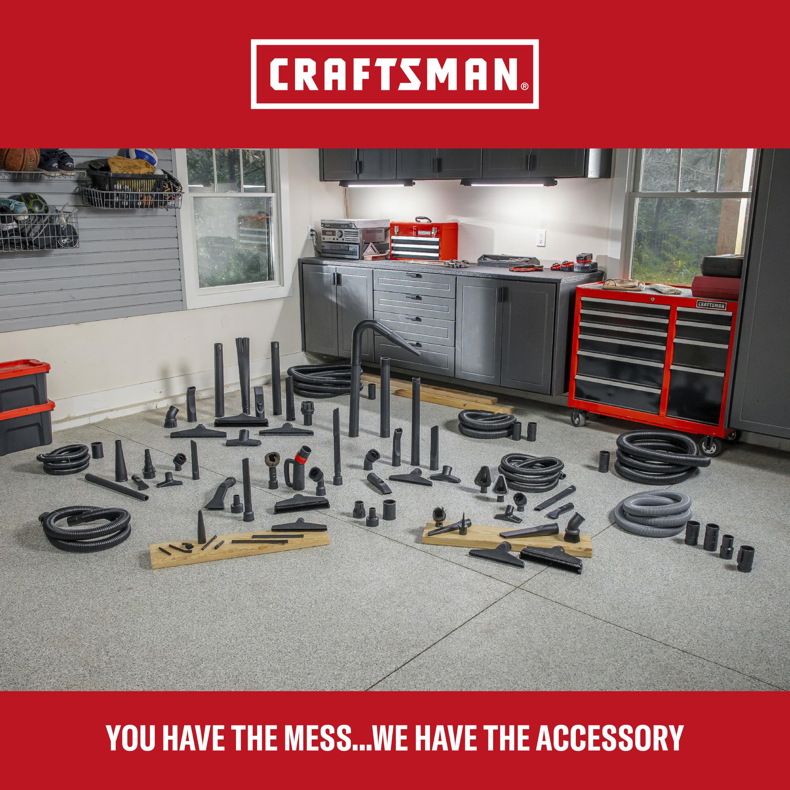 CRAFTSMAN comparación de tamaño junto a herramientas para escala práctica