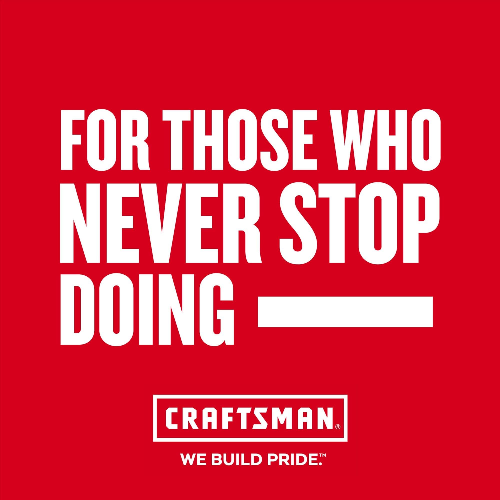 CRAFTSMAN textura del material compuesto que aporta ligereza y durabilidad