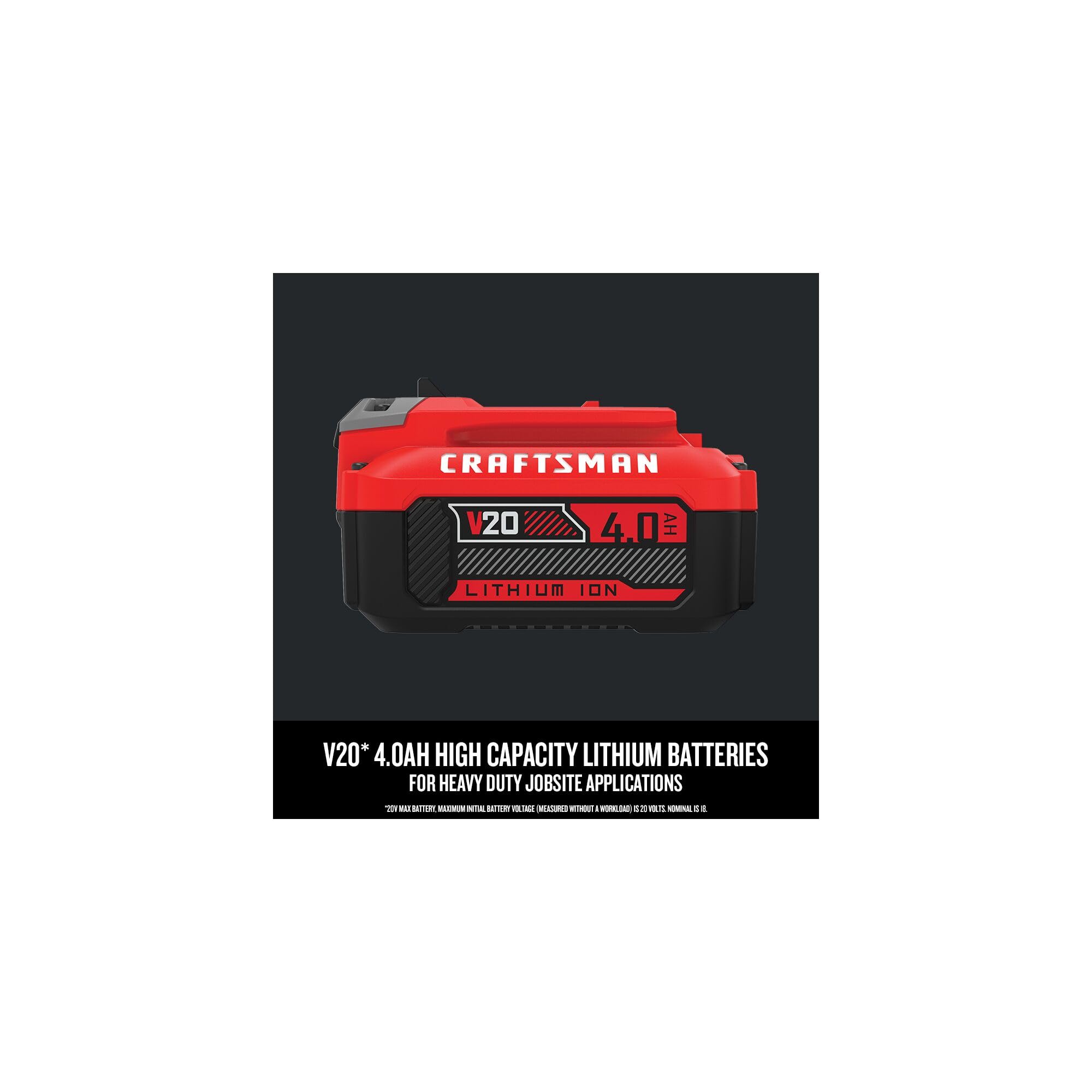 CRAFTSMAN indicador de 3 LED encendido para ver nivel de carga rápidamente