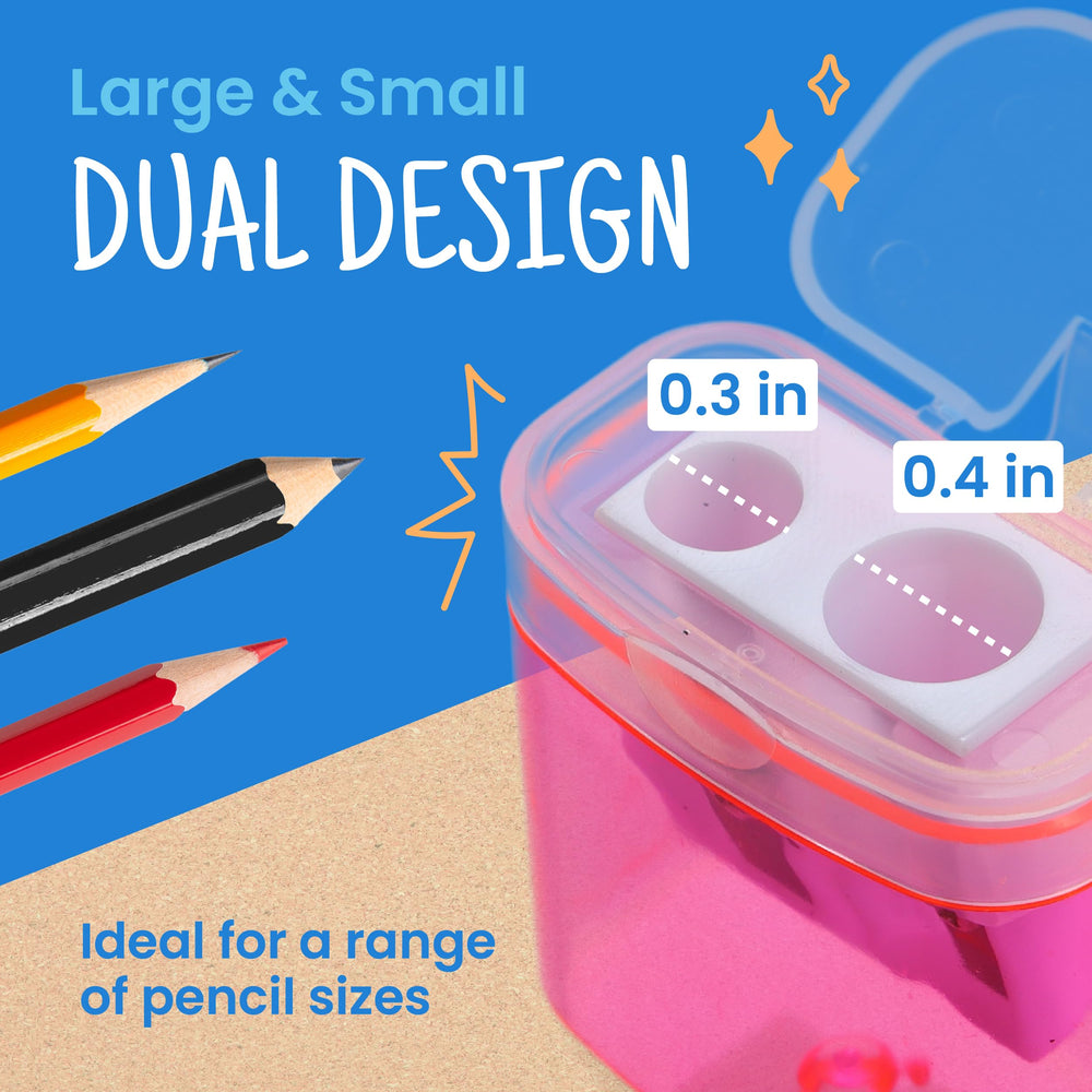 Craftzilla sacapuntas en colores variados para organización visual