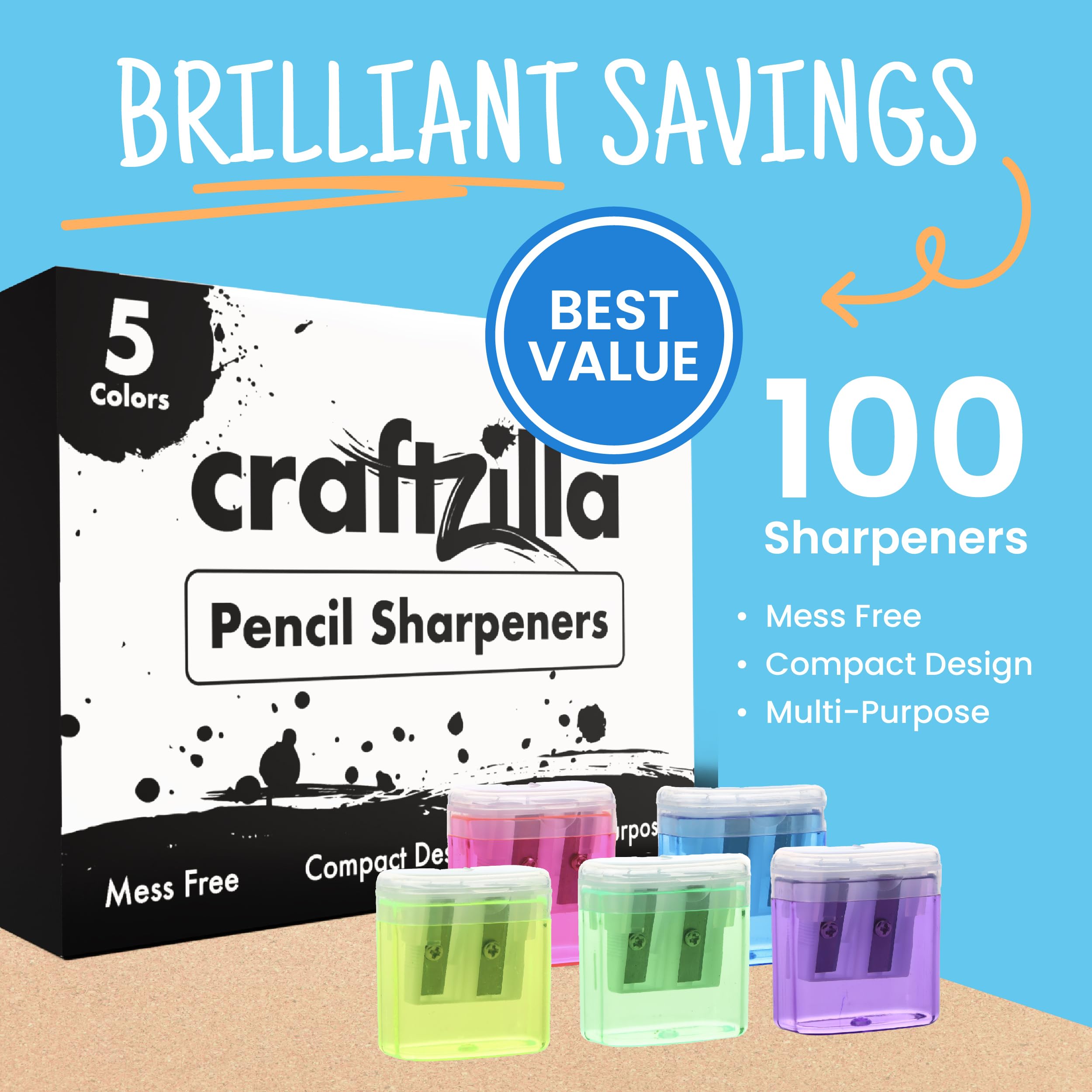 Craftzilla tapa recogevirutas cerrada evita suciedad y derrames