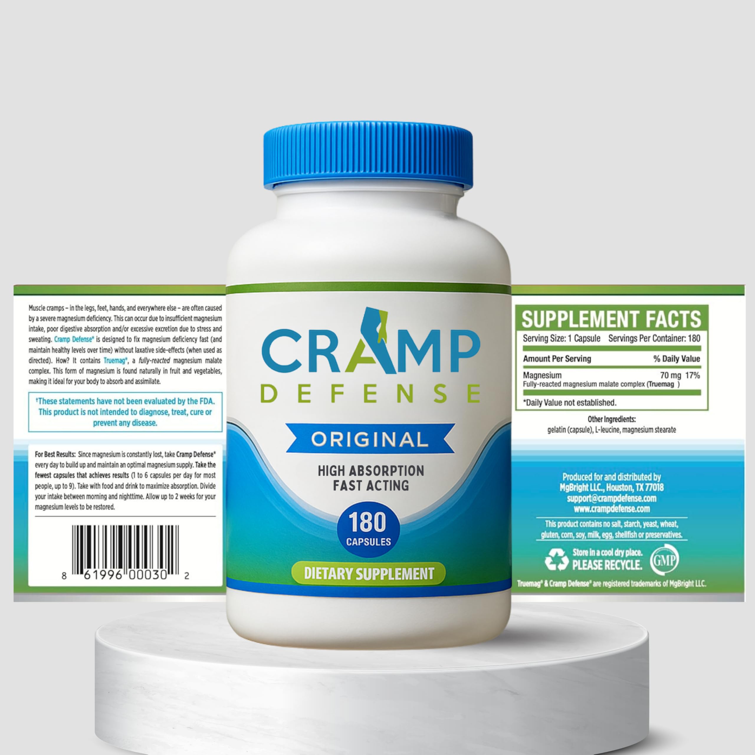 Cramp Defense en escena deportiva mostrando soporte muscular