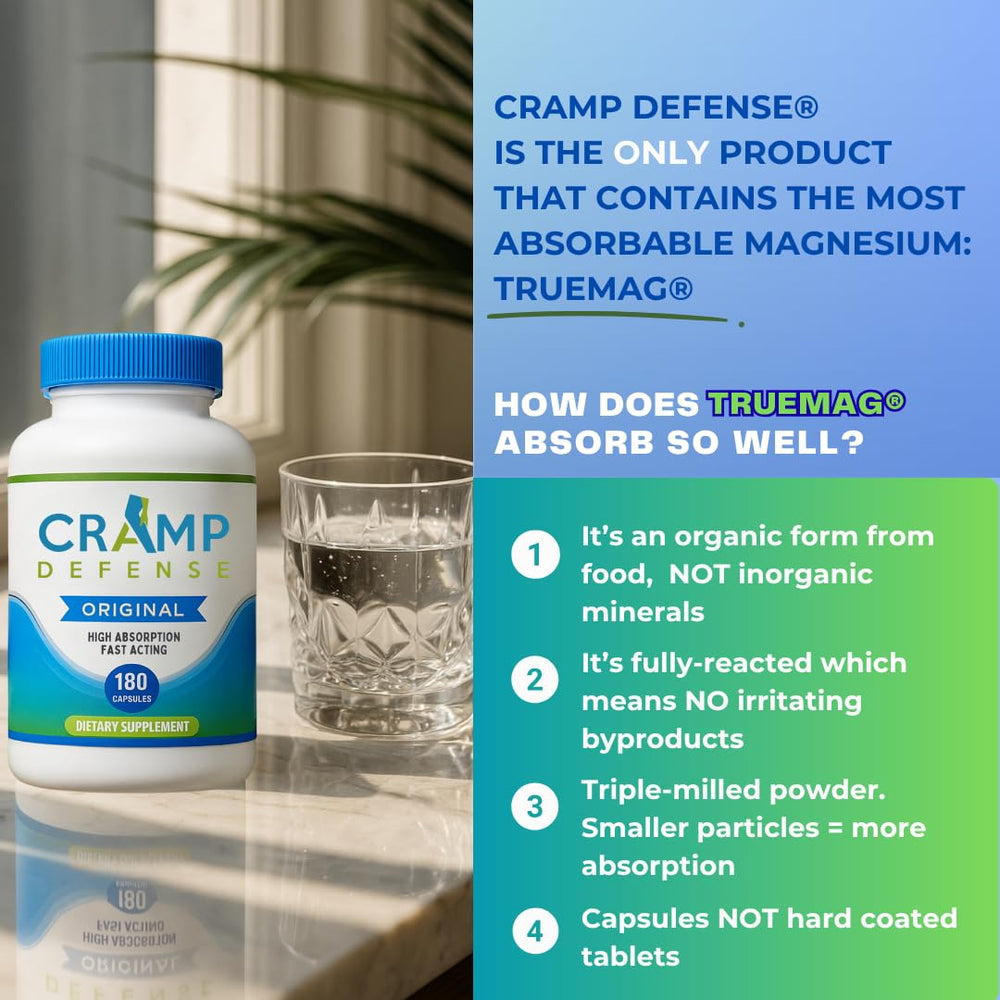 Cramp Defense junto a reloj en mesita, uso nocturno práctico