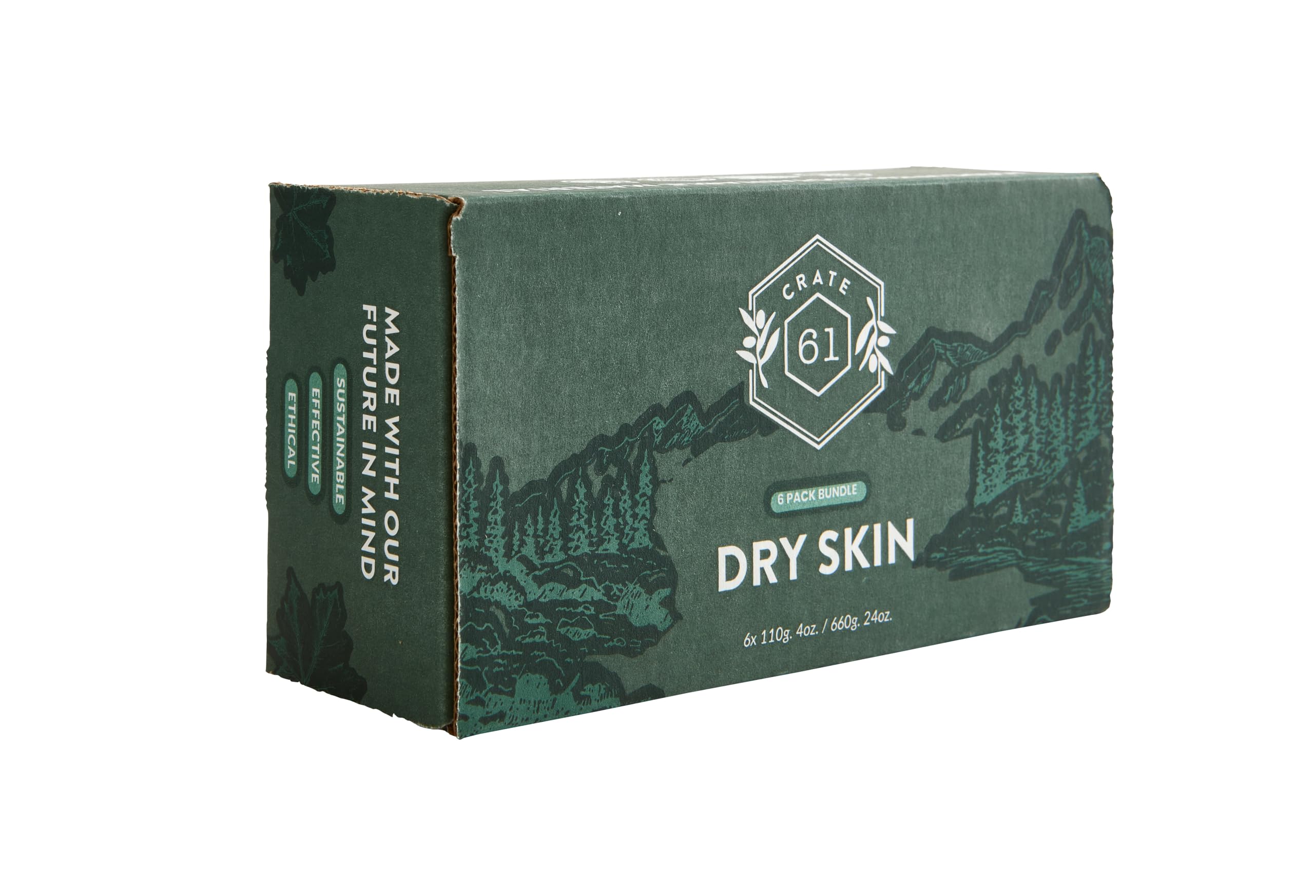 Crate 61 Organics oils and clays arranged to show natural ingredient sourcing benefits