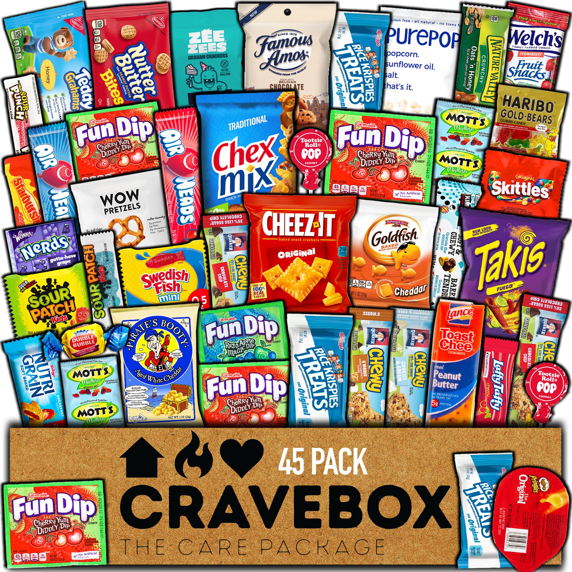 CRAVEBOX caja exterior abierta mostrando la variedad y conveniencia para regalar