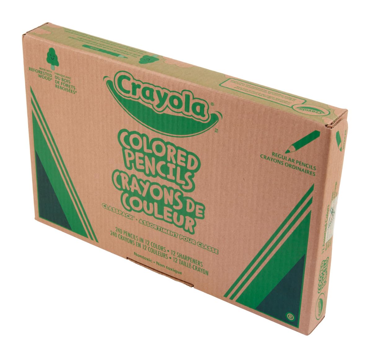 Crayola comparación de lápiz con mano para ver tamaño y control ergonómico