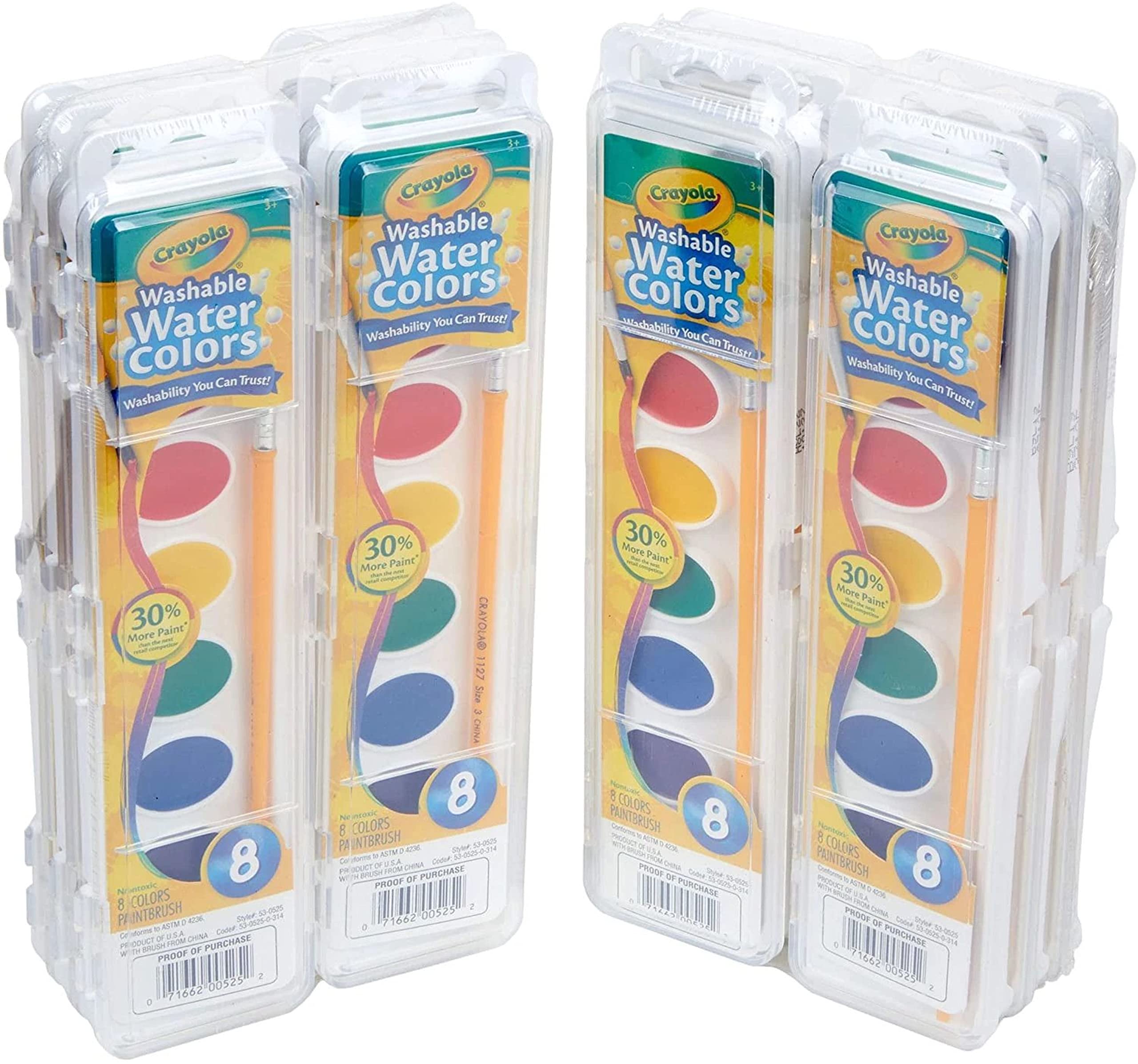 Crayola comparación de tamaño con manos de niño, fácil manejo