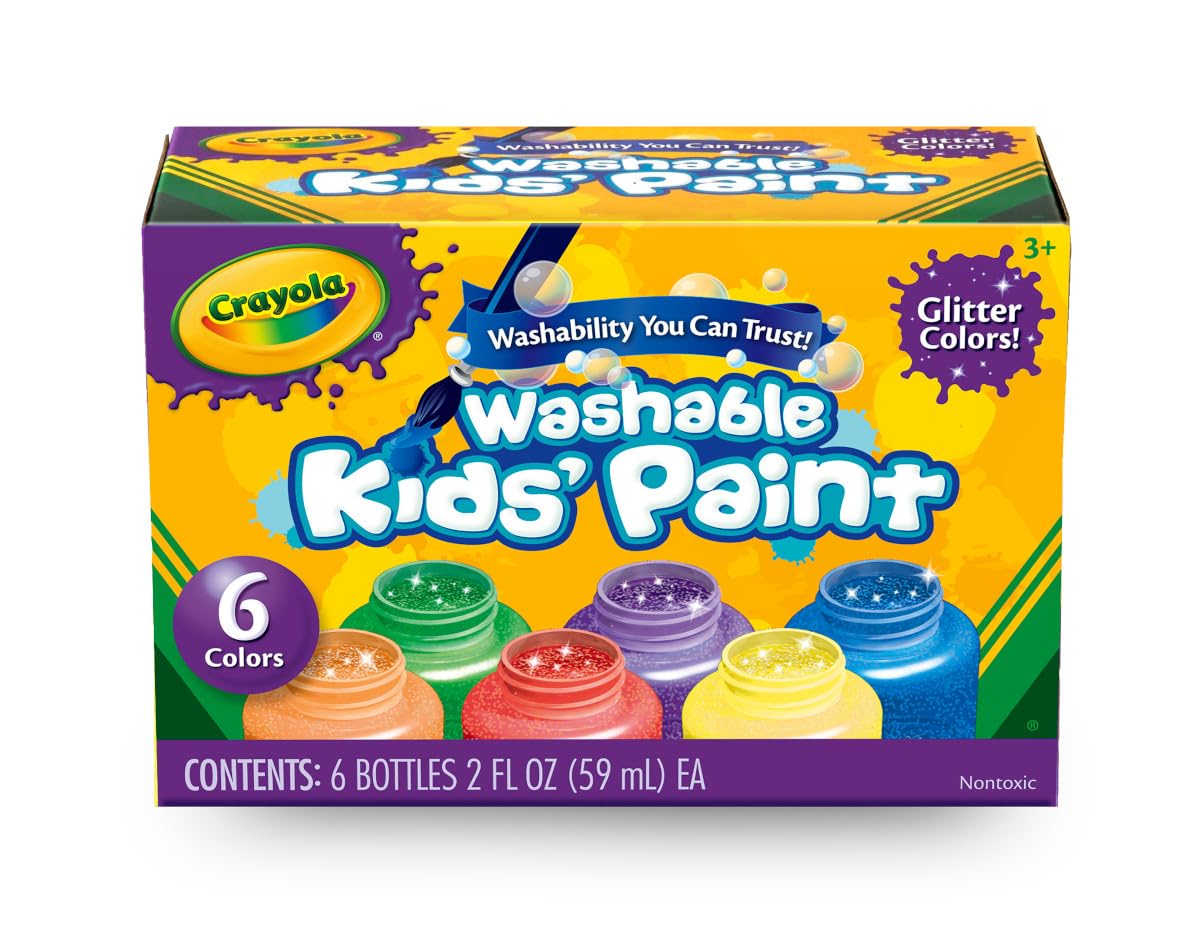Crayola comparación de tamaño de frascos para entender capacidad y escala