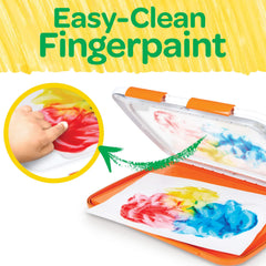 Crayola cubierta flexible cerrada con bloqueo, reduce salpicaduras