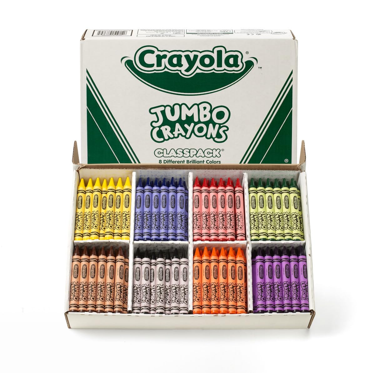 Crayola primer plano de cera con doble envoltura muestra mayor resistencia