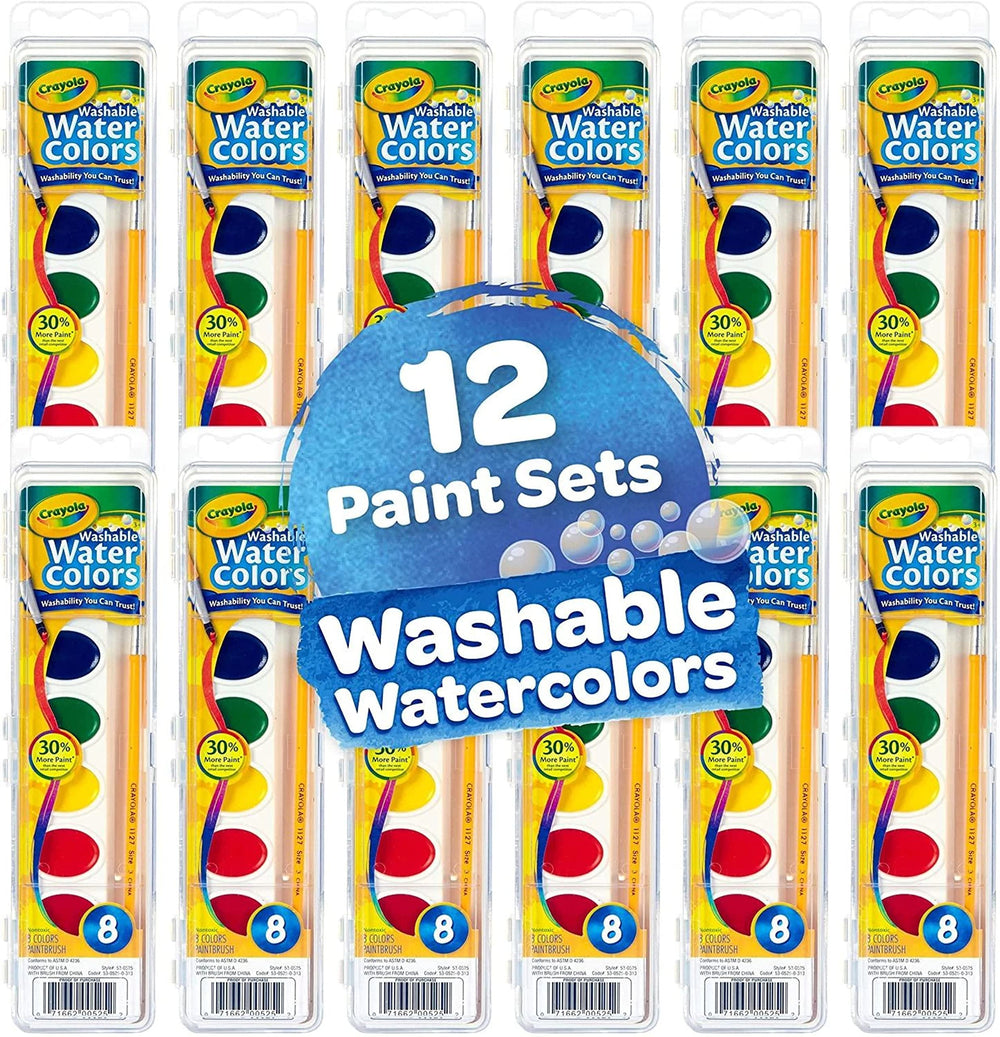 Crayola detalle de la paleta con ocho colores para mezclar