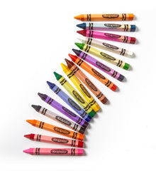 Crayola primer plano de punta y textura, garantiza trazos uniformes
