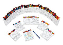 Crayola niño usando crayones para colorear, fomenta motricidad y expresión