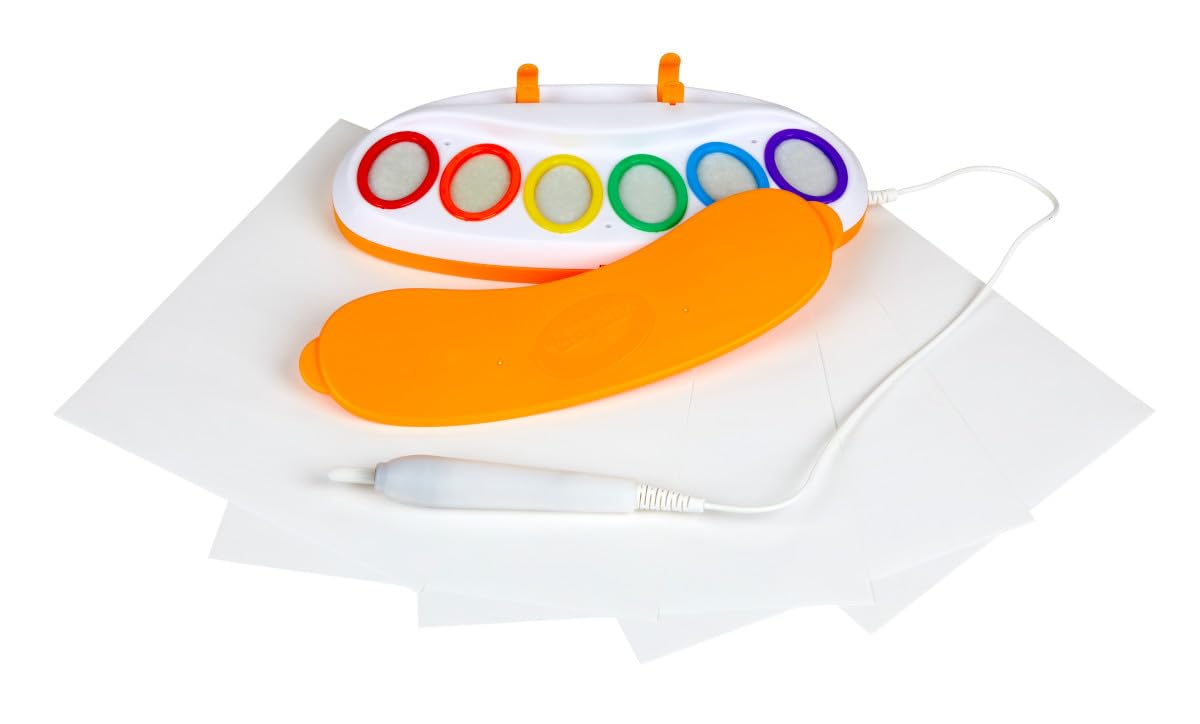 Crayola almacenamiento compacto con clips y organización, mantiene espacio ordenado
