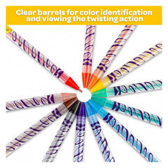 Crayola estuche transparente que protege lápices y muestra colores rápidamente