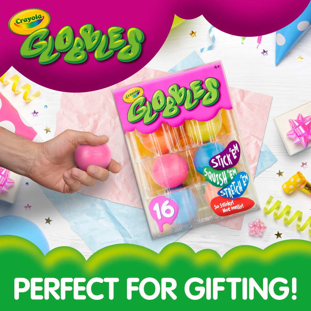 Crayola Globbles etiqueta legible con materiales no tóxicos y seguridad