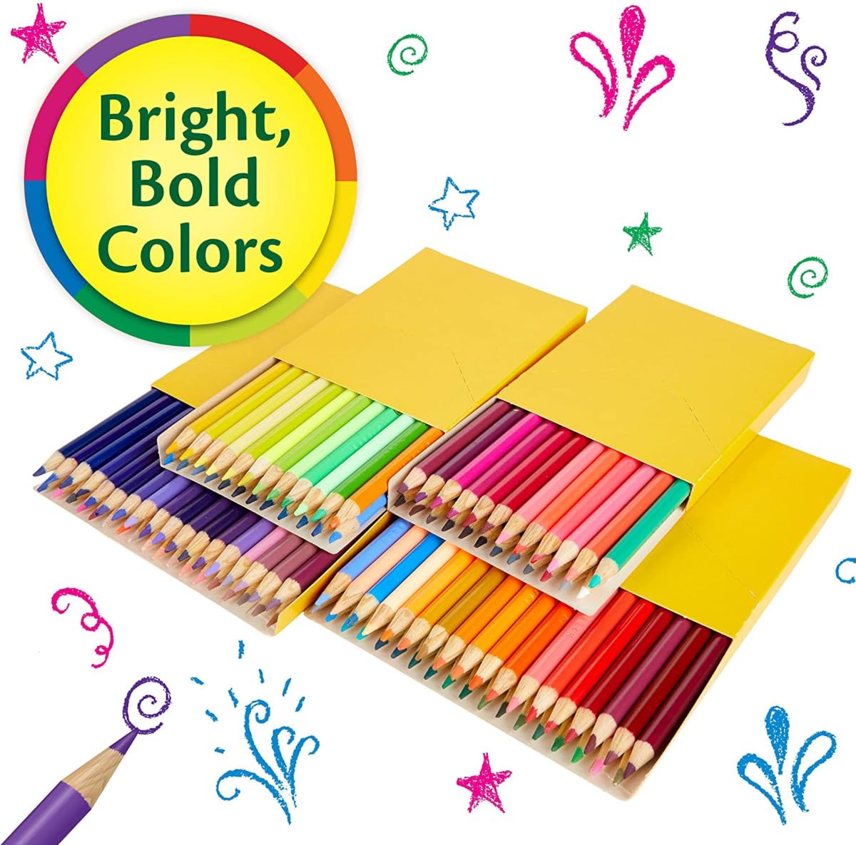 Crayola lápices preafilados en caja abierta listos para usar