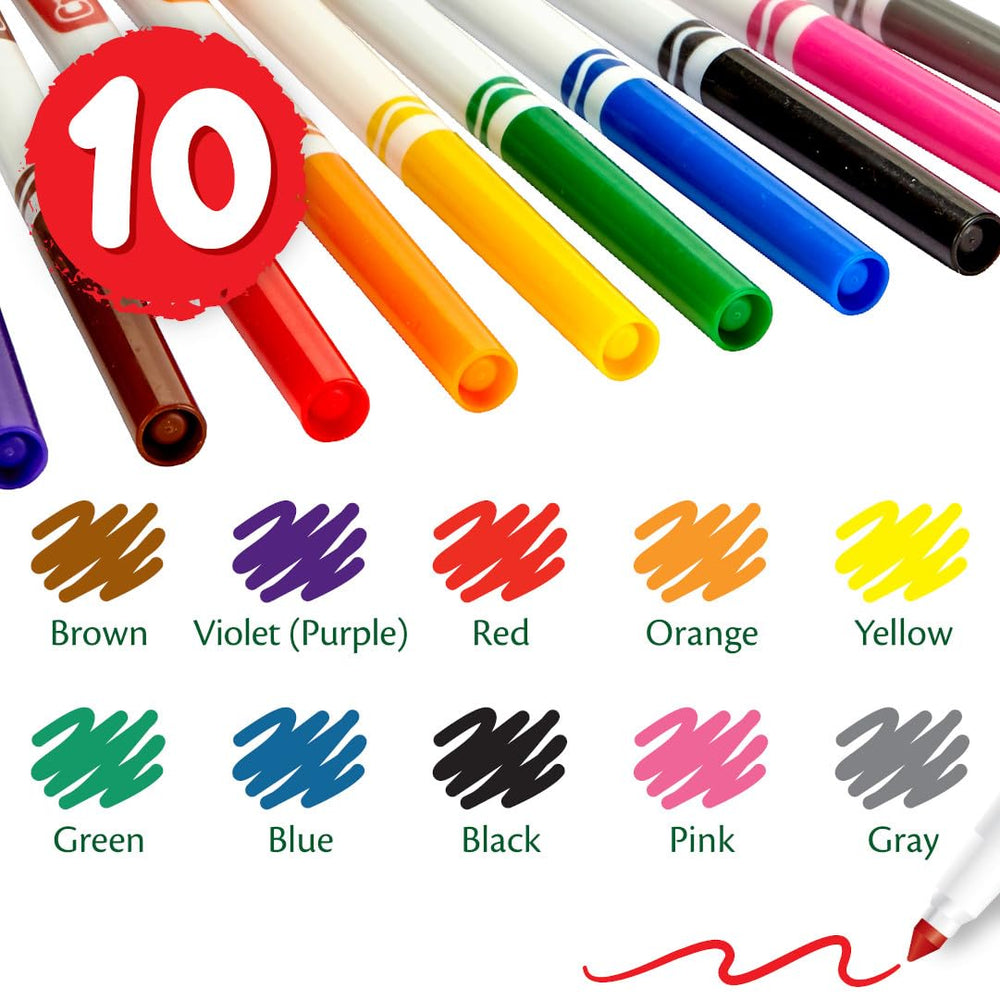 Crayola marcadores en uso por niños fomentando creatividad grupal