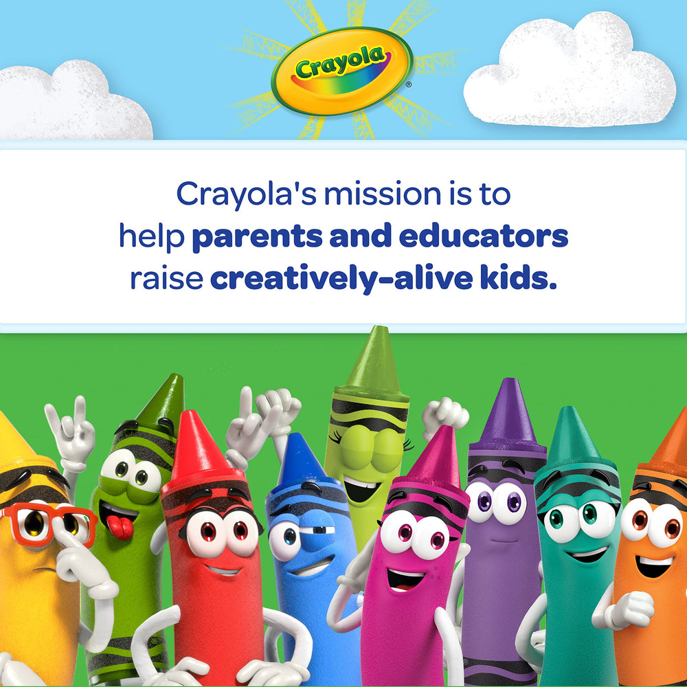 Crayola primer plano de la mina mostrando textura suave para colorear