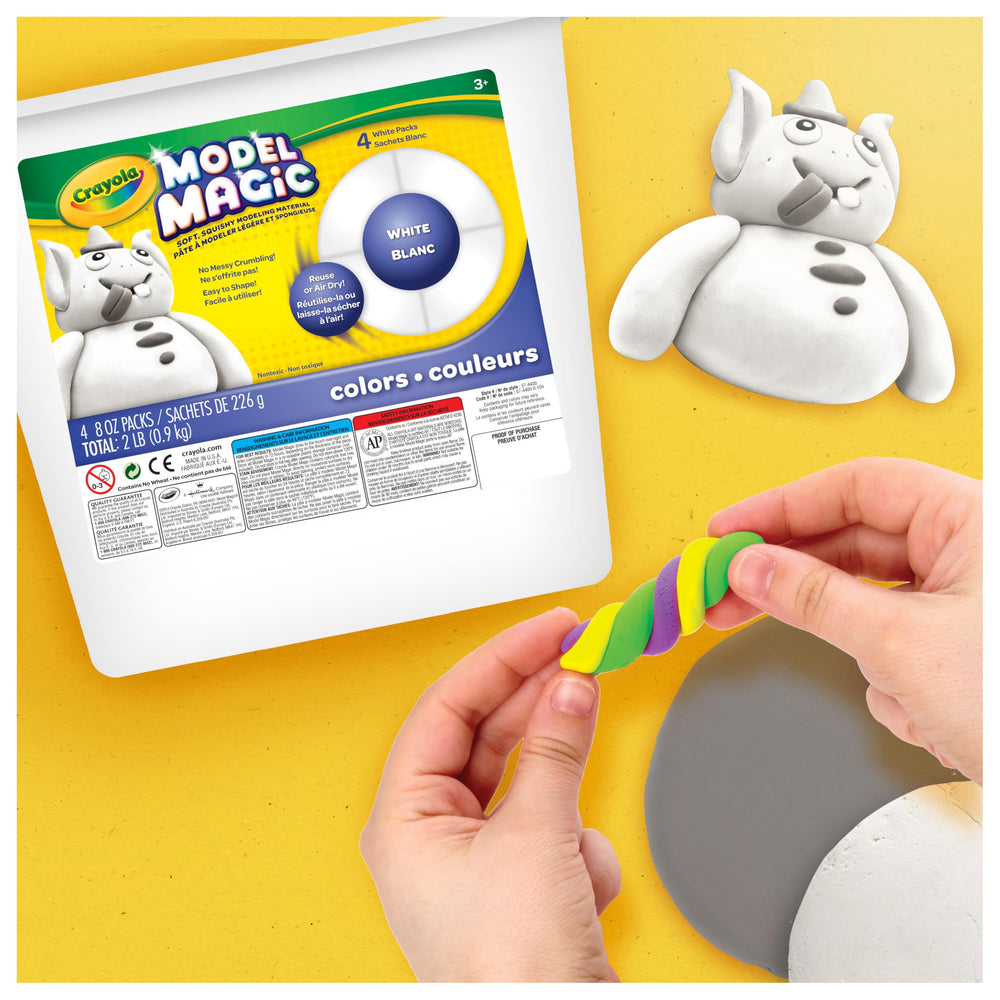 Detail of Crayola Model Magic texture demonstrating soft, mixable surface benefit
