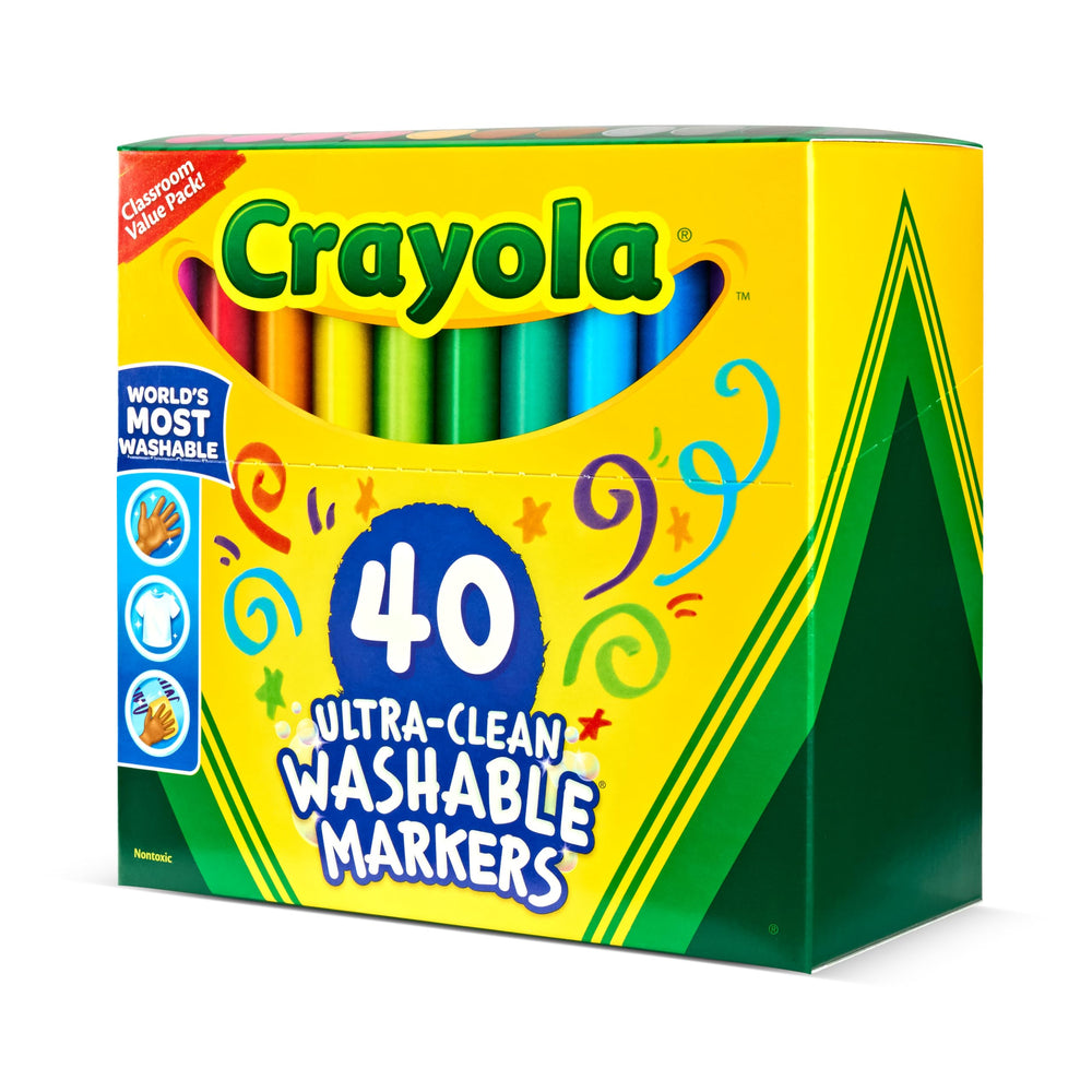 Crayola muestra de colores en papel, gran variedad para mezclar y crear