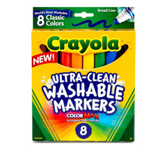 Crayola pack frontal con 8 colores mostrando variedad y facilidad de uso