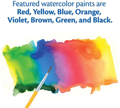 Crayola pincel incluido junto a los colores, listo para pintar