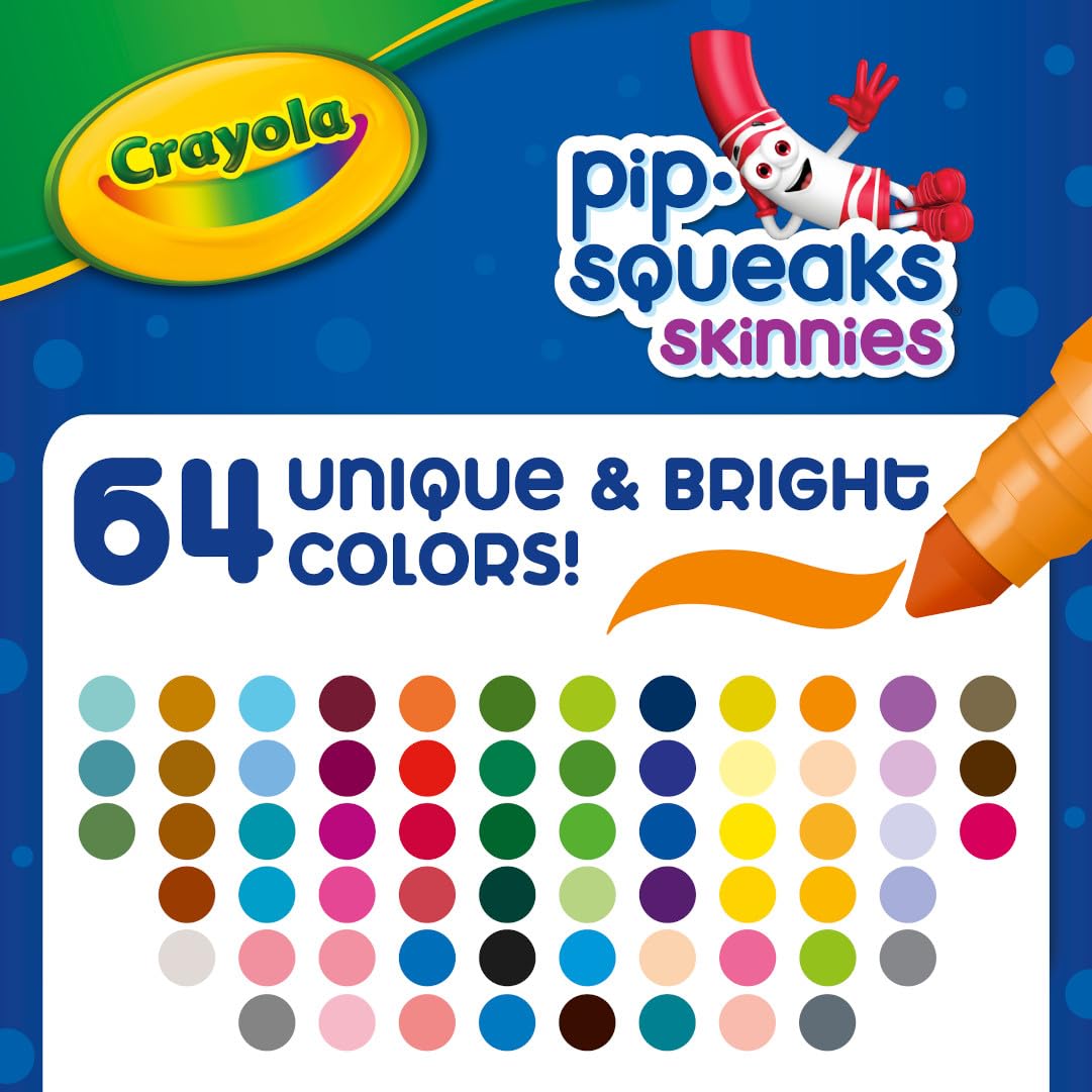 Crayola Pip-Squeaks detalle de punta fina para trazo preciso y control de niños