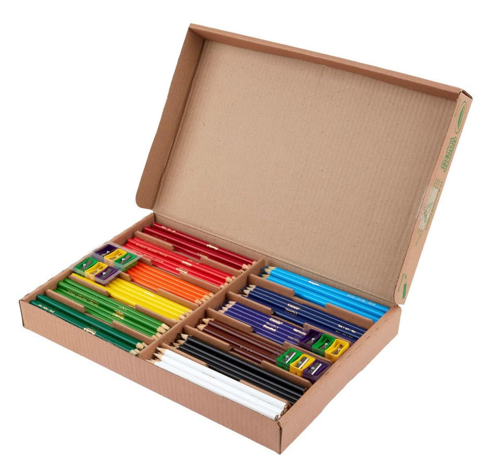 Crayola sacapuntas incluidos en tres colores para mantener actividad continua