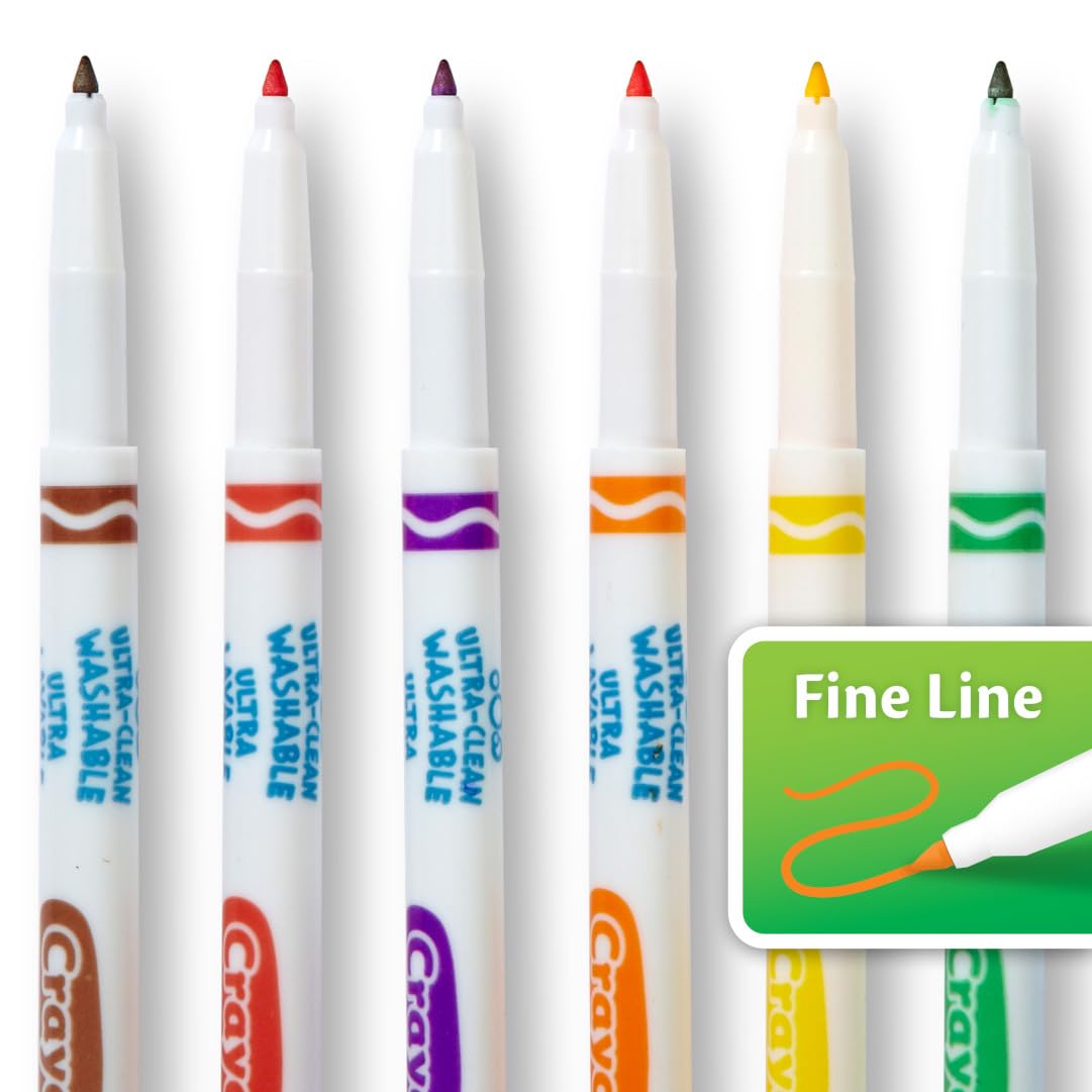 Crayola tinta vista de cerca mostrando intensidad y secado rápido