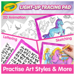 Crayola detalle de superficie translúcida que facilita trazos precisos