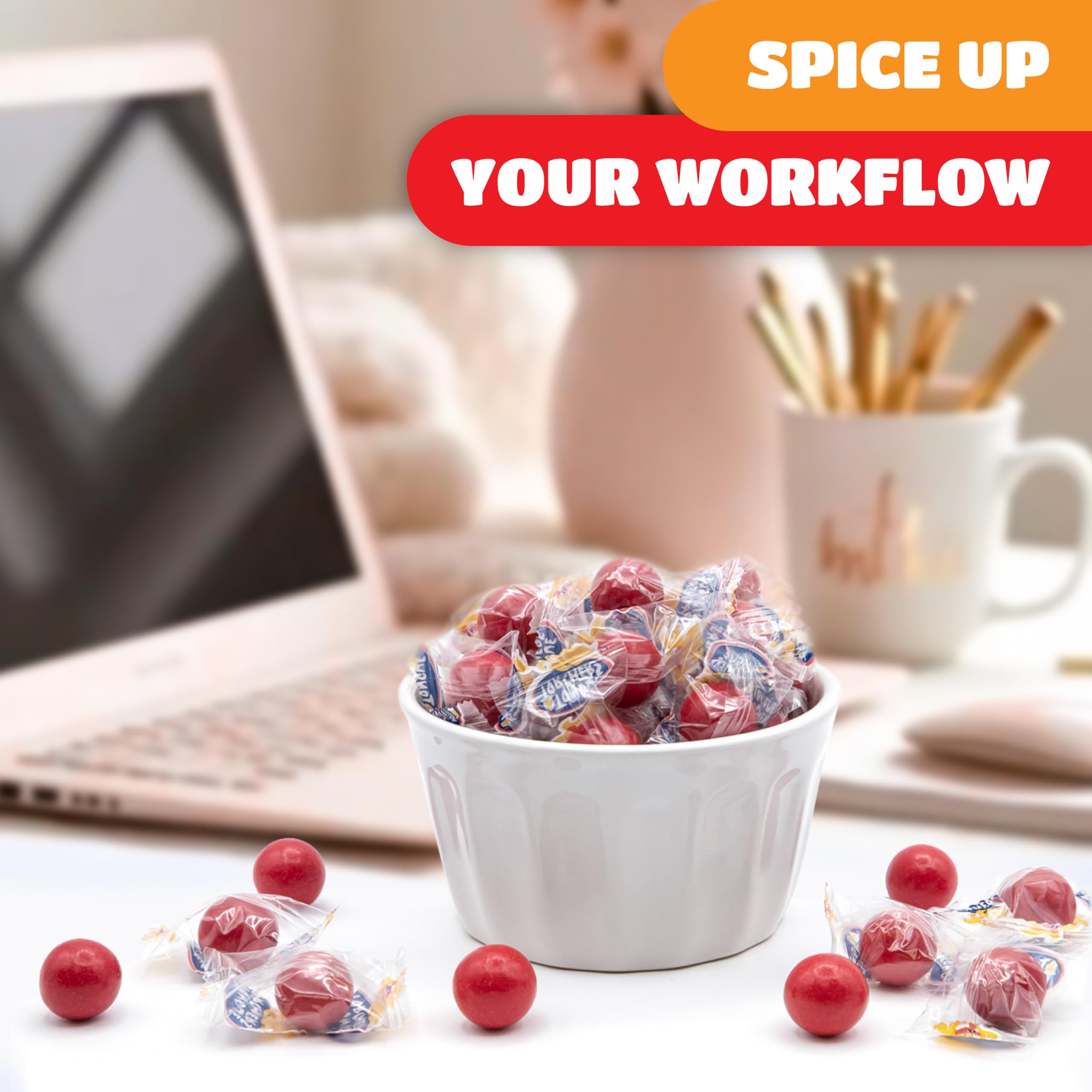 CRAZYOUTLET frasco exhibidor con jawbreakers ideal para mesas y negocios