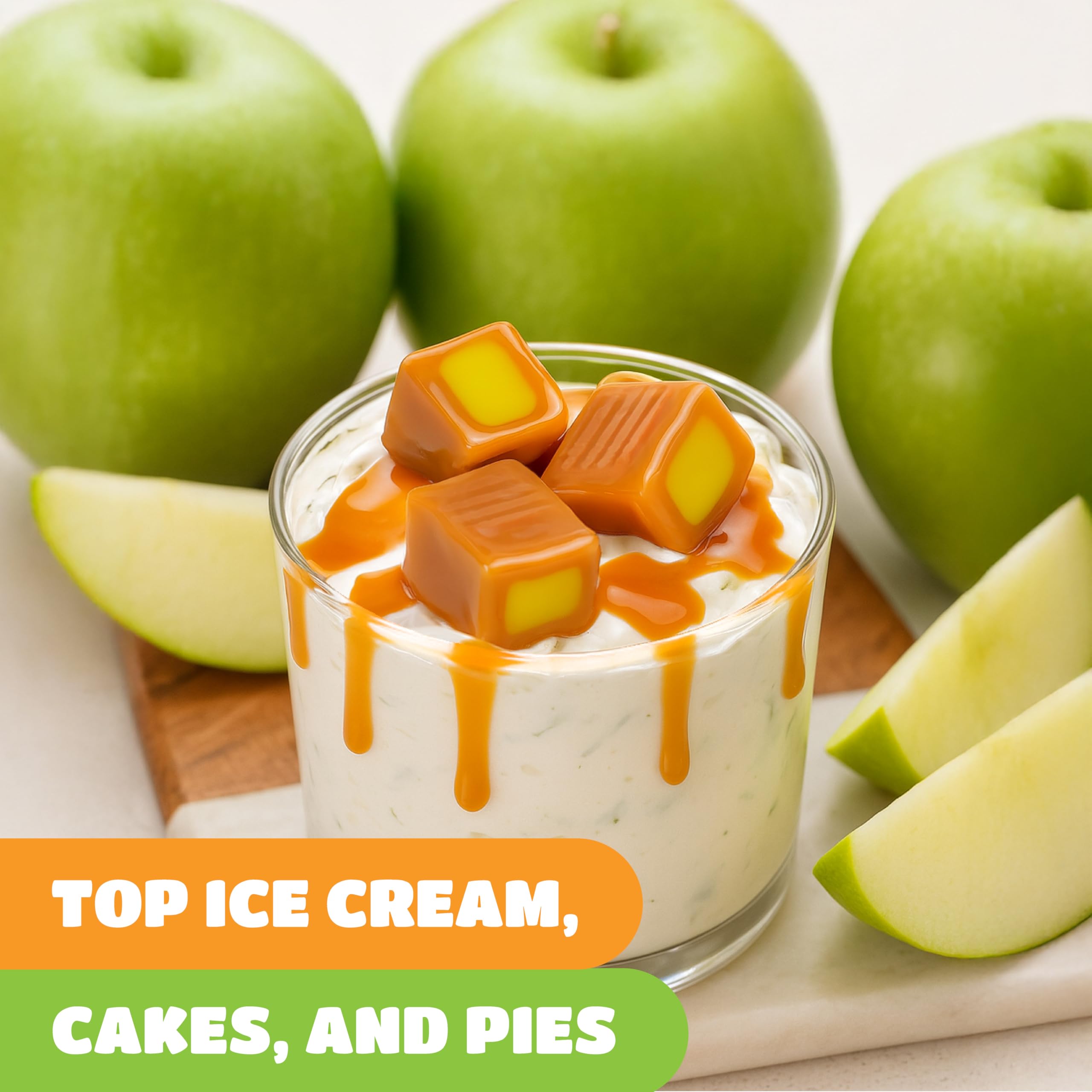 CRAZYOUTLET caramelos como topping sobre helado dando sabor extra